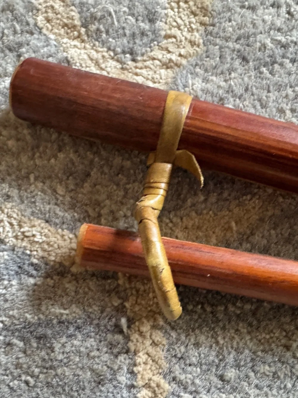 Smoked Bamboo Textile Hanger